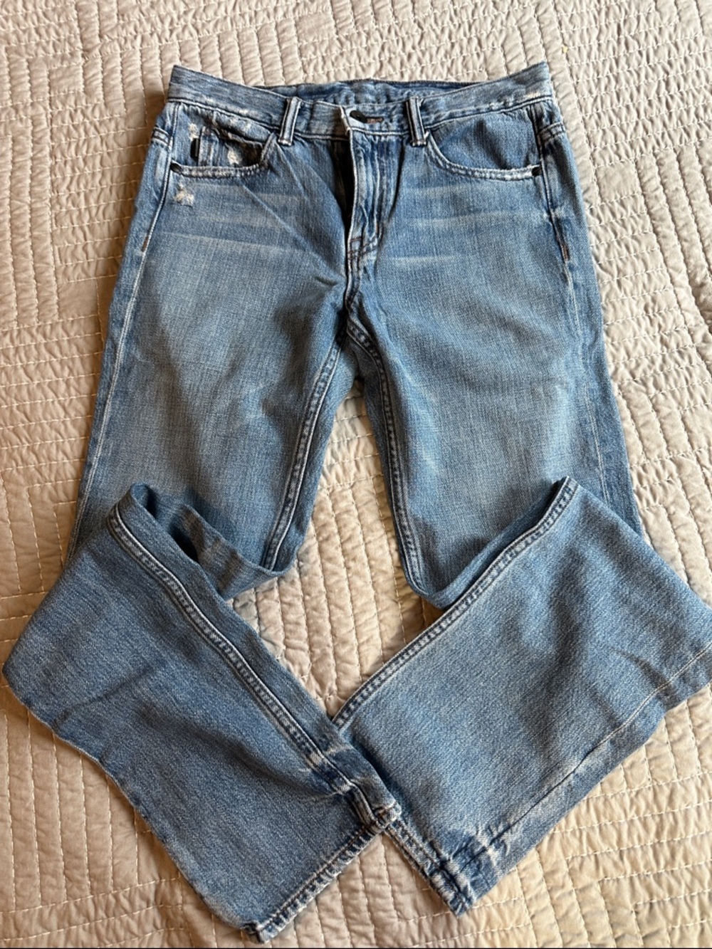 Helmut Lang Relaxed Fit Tapered Boyfriend Jeans W26